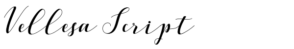 Vellesa Script font preview